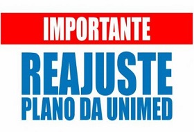 Reajuste – convênio médico Unimed Reajuste – convênio médico Unimed